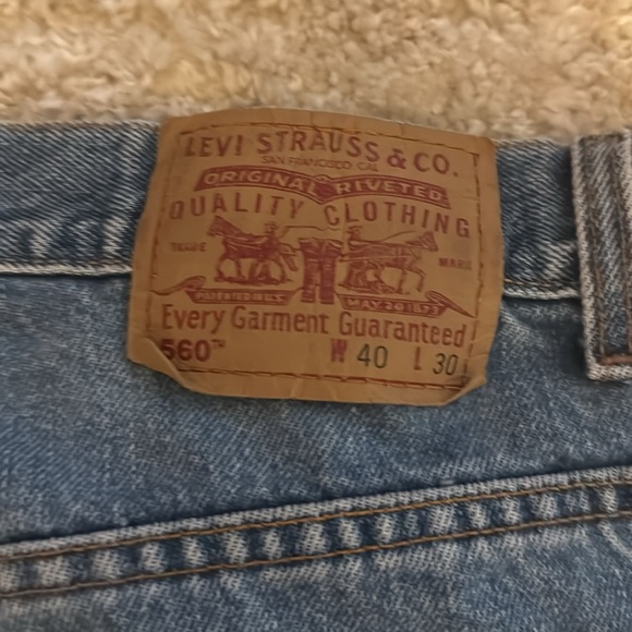 🍍LEVI’S 560 LOOSE FIT JEANS🍍SZ 40/30🍍 - Picture 4 of 4